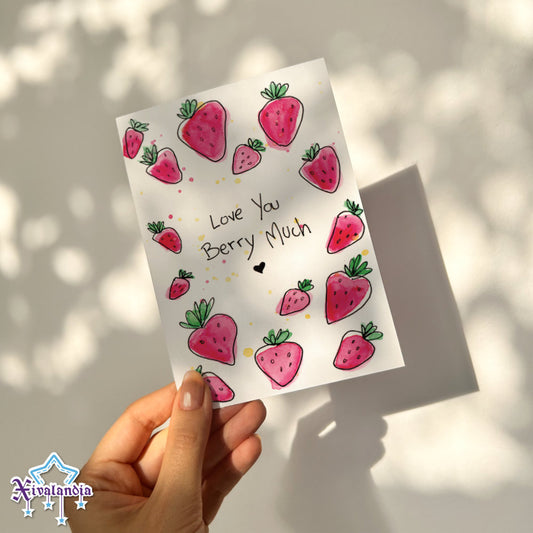 Love You Berry Much - Print Postal A6 / 10x15cm / 4x6 pulg.