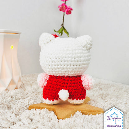 Kitty crochet plush - 4 in/10cm - handmade amigurumi