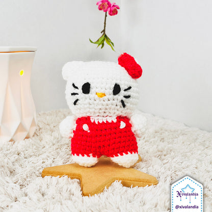 Kitty crochet plush - 4 in/10cm - handmade amigurumi