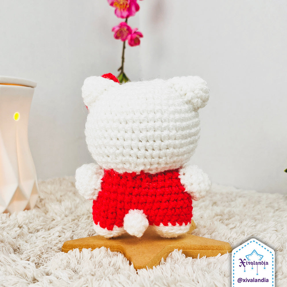 Kitty crochet plush - 4 in/10cm - handmade amigurumi