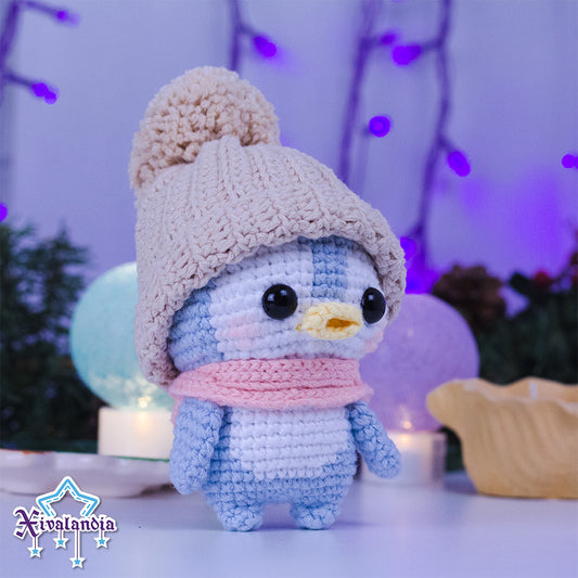 penguin crochet plush - 6 in/15cm - handmade amigurumi