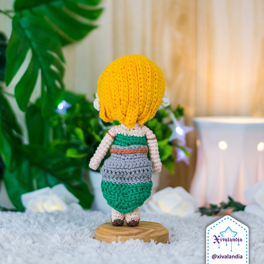 Zelda TOTK crochet doll - 6.5 in/16cm - handmade amigurumi plush