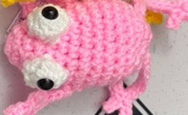 Peluche mini rana 8cm, ranita, tejido crochet artesanal, amigurumi